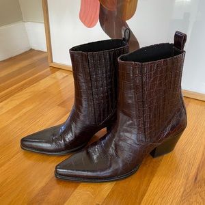 Zara heeled cowboy boot